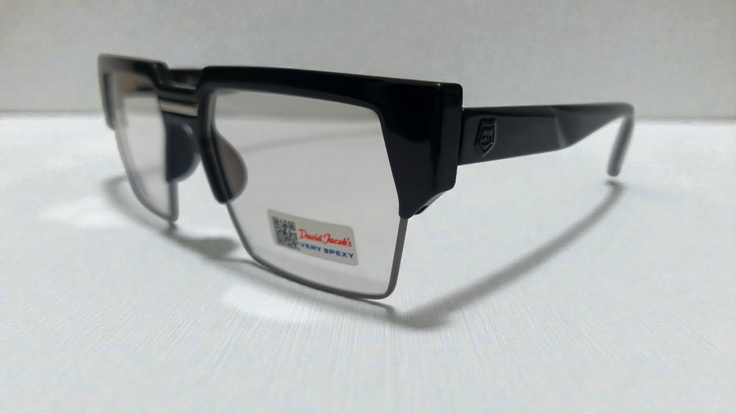 The Matrix-X Geometric Semi-Rimless Bold Cyber-Street Eyewear