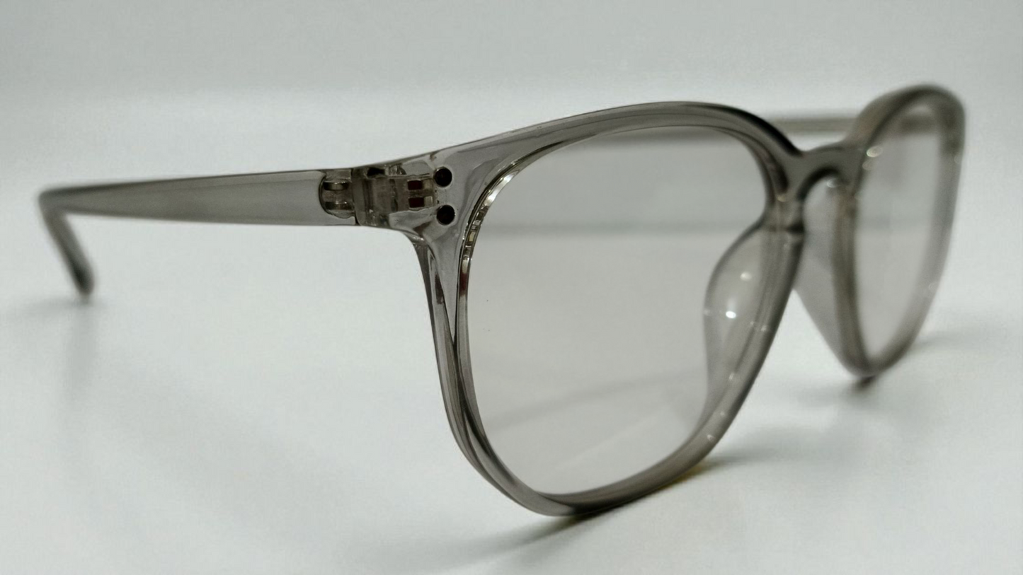 TRANSLUCENT SMOKE GRAY PENTOS SHAPE- EYEWEAR