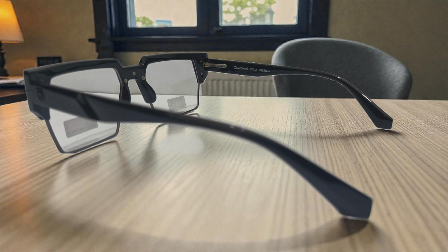 The Matrix-X Geometric Semi-Rimless Bold Cyber-Street Eyewear