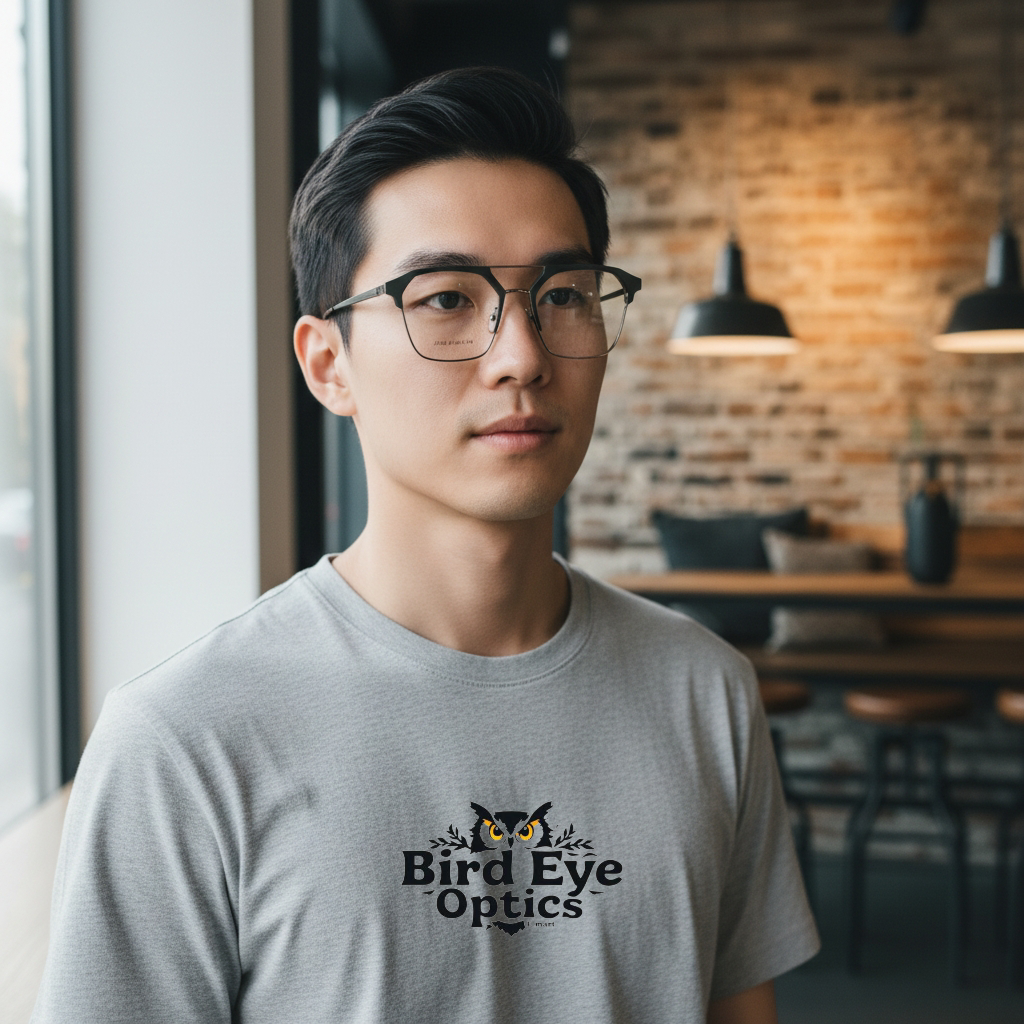 Matte dark olive green front with polished silver-tone metal temples Color Urban Architect:FIALLVI Geometric Frame by Bird Eye Optics Emart