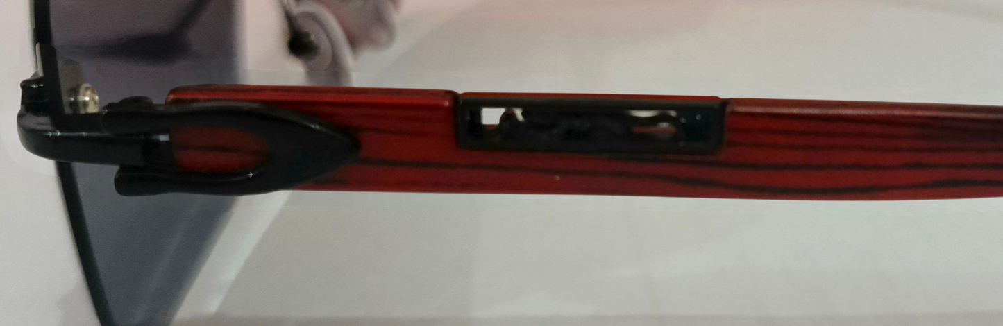 Cartier inspired Rimless Black sunglasses by Bird Eye Optics