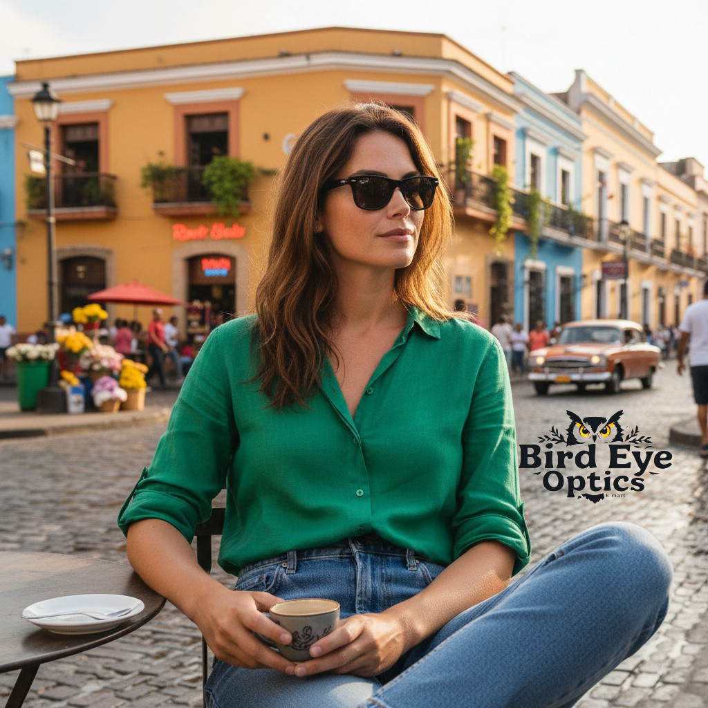 Inspiration of Ray-Ban Wayfarer Polarized Sunglasses  Classic Black Frame with Brown Lenses