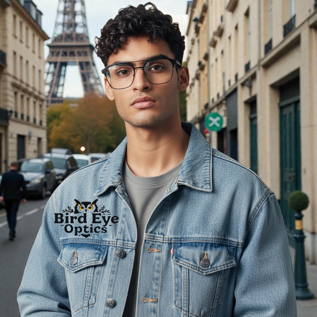 Noir Black Color Urban Architect:FIALLVI Geometric Frame by Bird Eye Optics Emart