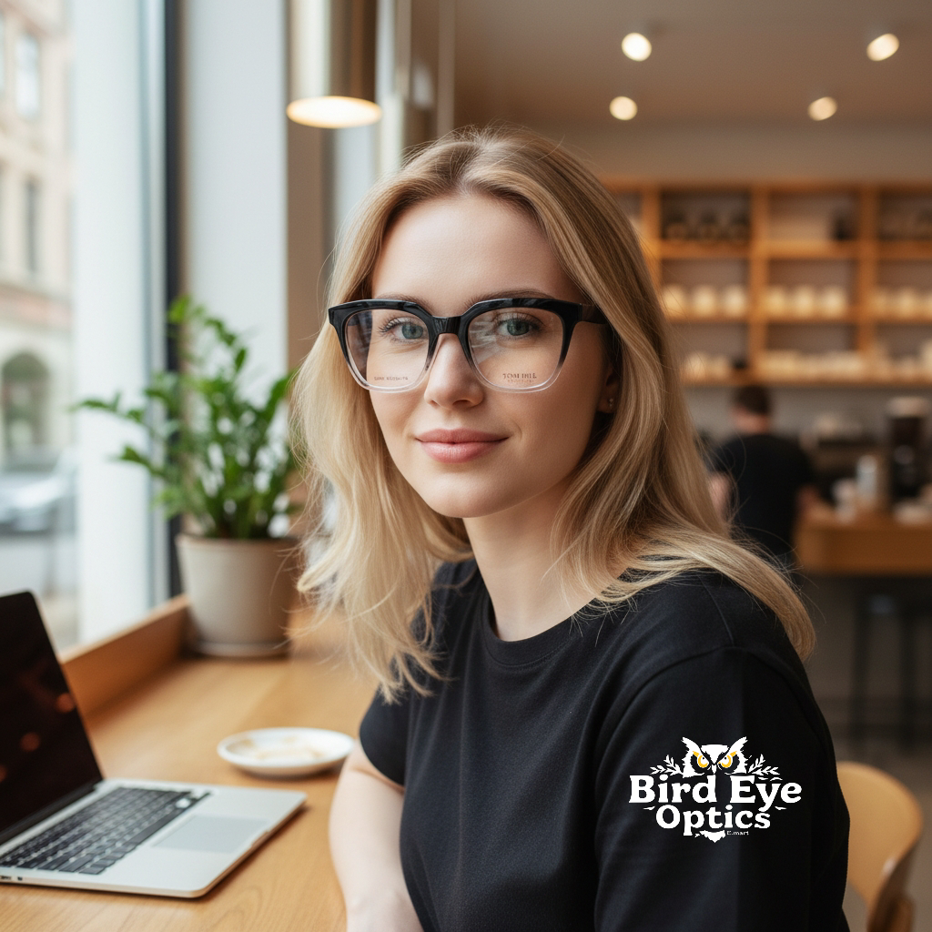 Tom Hill Inspired Bold Two-Tone Gradient Square Eyeglasses (Unisex)