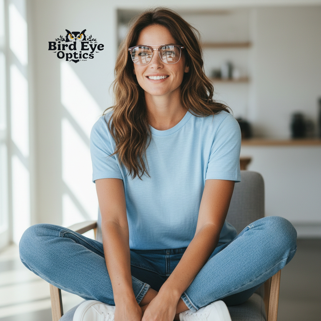 Havana brown front with coffee brown lower rim, bridge and temples color urban Architect:FIALLVI Geometric Frame by Bird Eye Optics Emart