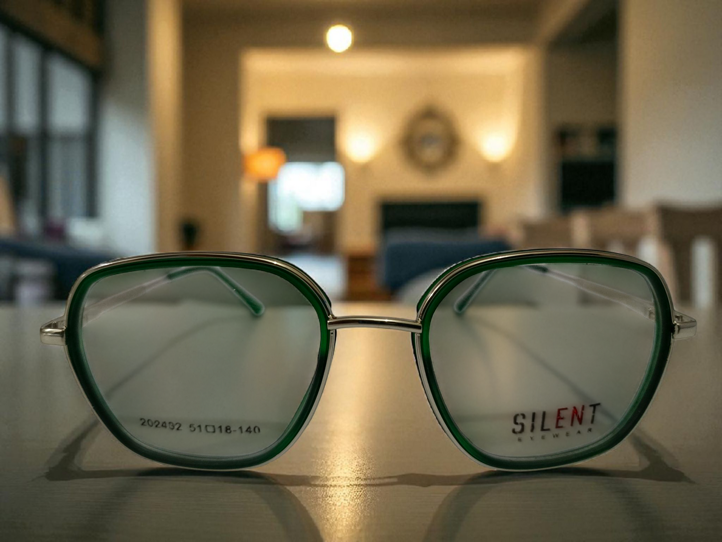 The Peregrine - Green and Silver Vision Frames