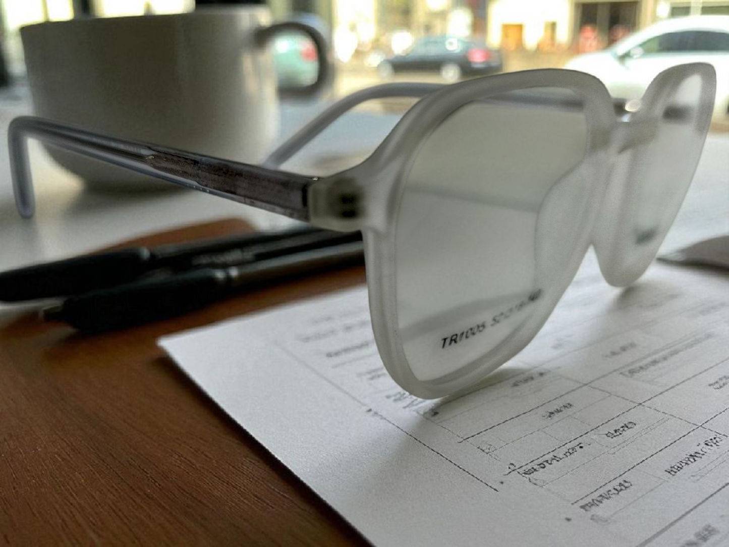 Minimalist Transparent Eyeglass Frame – Lightweight Comfort & Modern Style | Bird Eye Optics