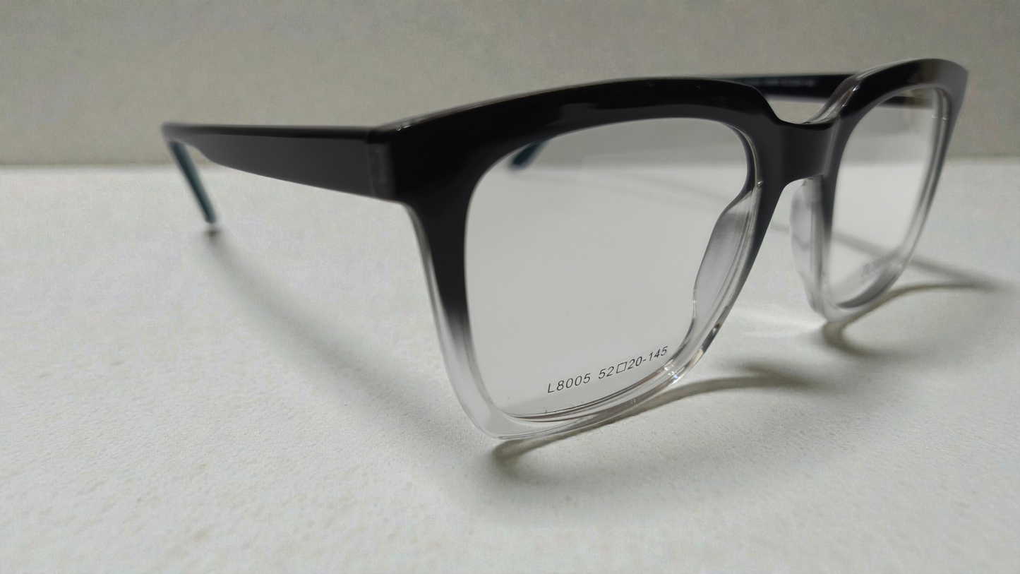 Tom Hill Inspired Bold Two-Tone Gradient Square Eyeglasses (Unisex)