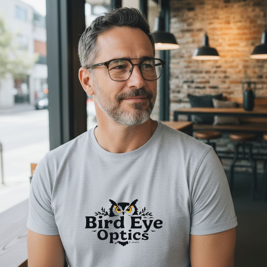 Dark moss green front with dark charcoal grey temples color urban Architect:FIALLVI Geometric Frame by Bird Eye Optics Emart