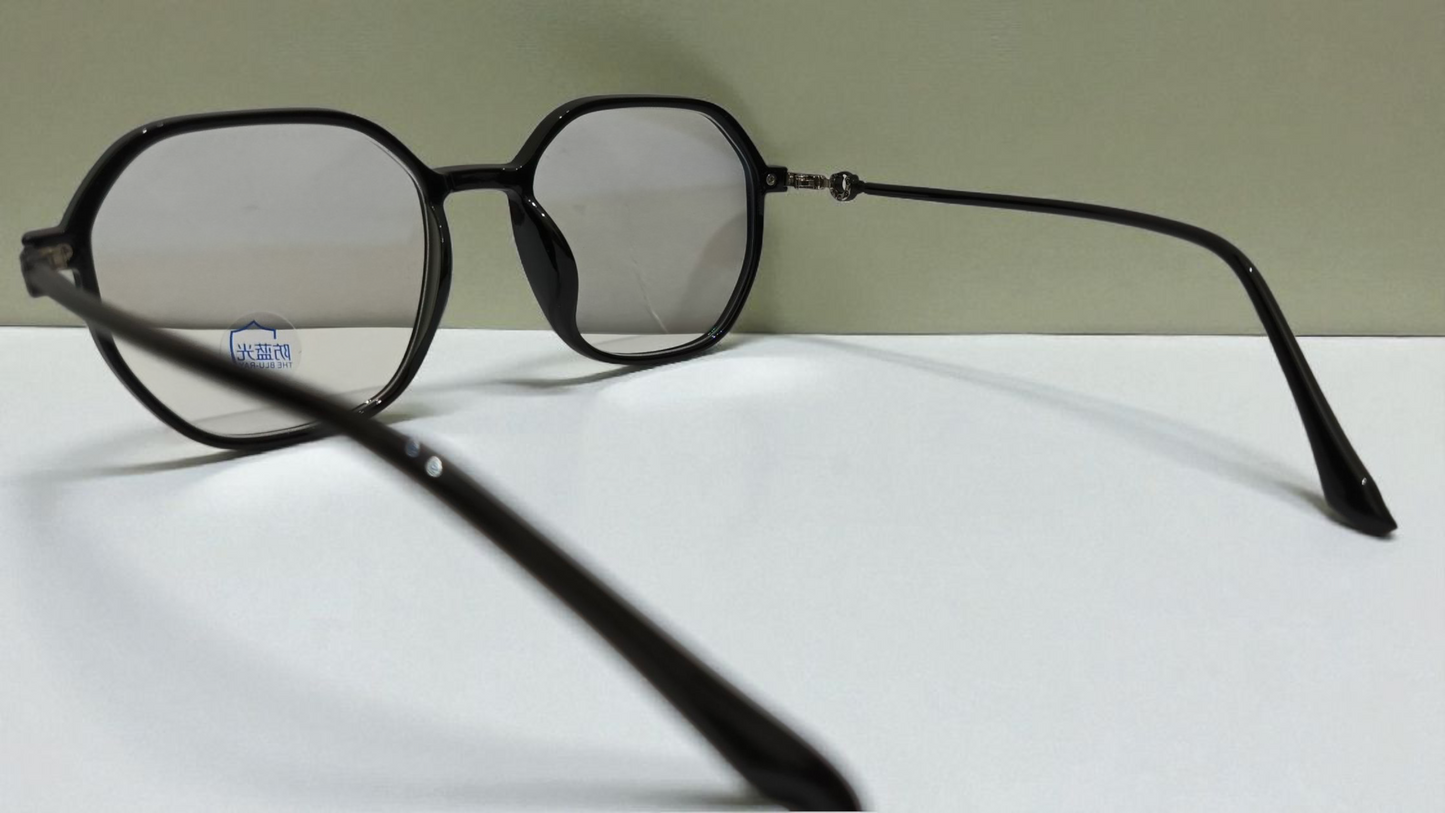 Elegant black-Rimmed[A]Blue Light Blocking Glasses frame for Stylish Protection