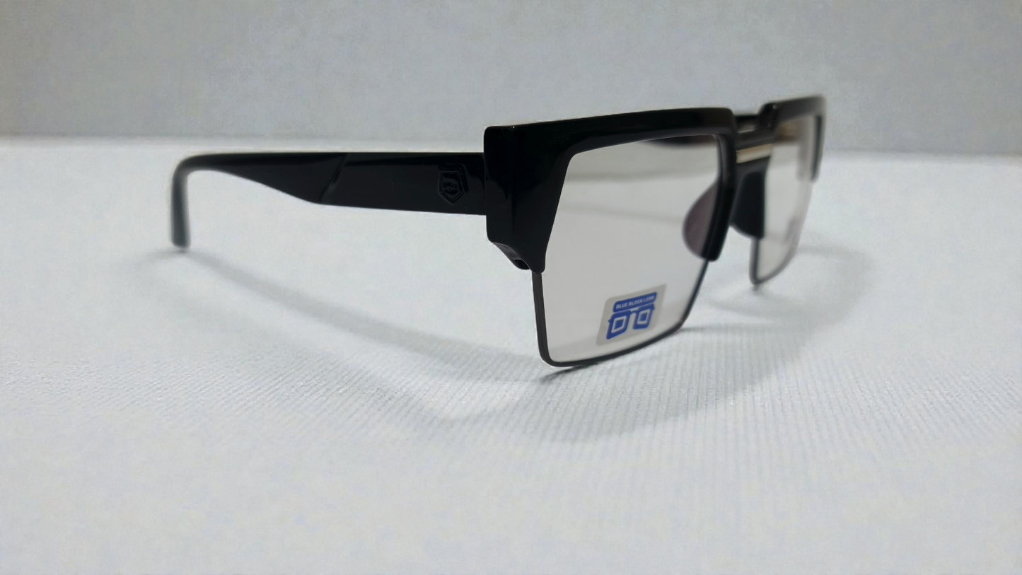 The Matrix-X Geometric Semi-Rimless Bold Cyber-Street Eyewear