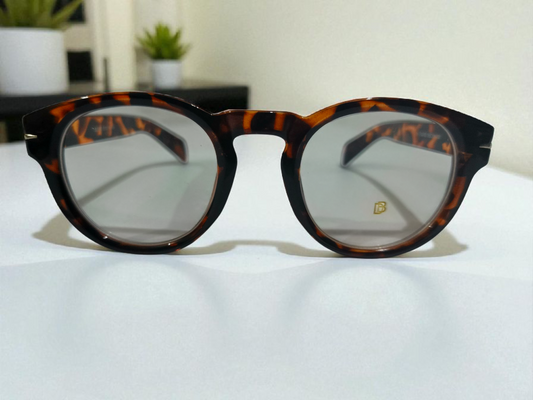 David Beckham inspired Classic tortoiseshell pattern Aviator Eyeglasses – Sleek Design for a Timeless Look"