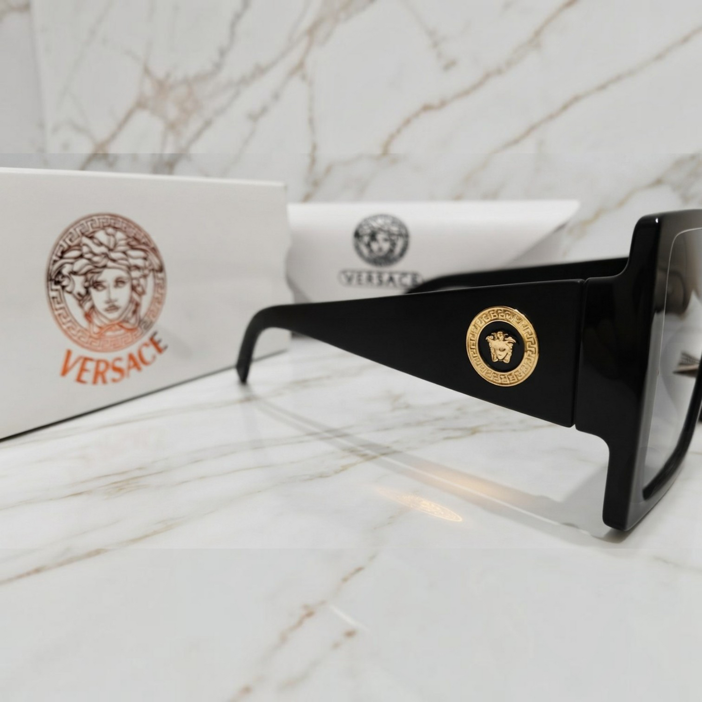 VERSACE inspired Luxury Oversized Square Fashion Sunglasses for Ladies.