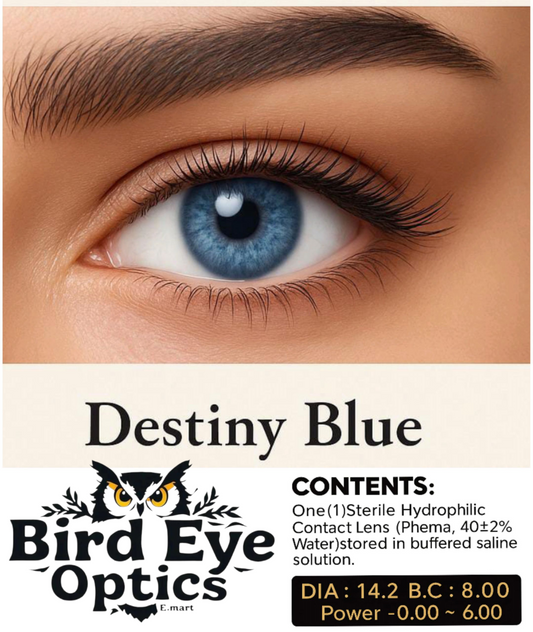 Eyesight Contact Lens Destiny Blue  DAHAB| Elegant Vision Without Glasses